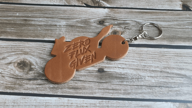 Zero Flux Given Motorcycle Keyring