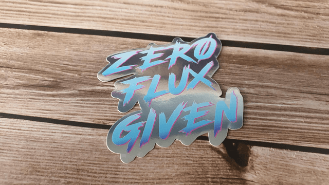 Zero Flux Given Sticker