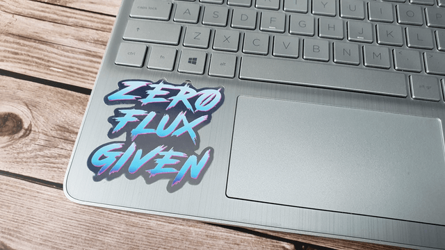 Zero Flux Given Sticker