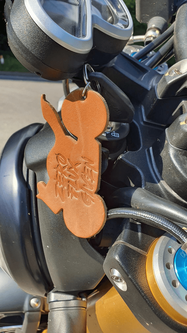 Zero Flux Given Motorcycle Keyring